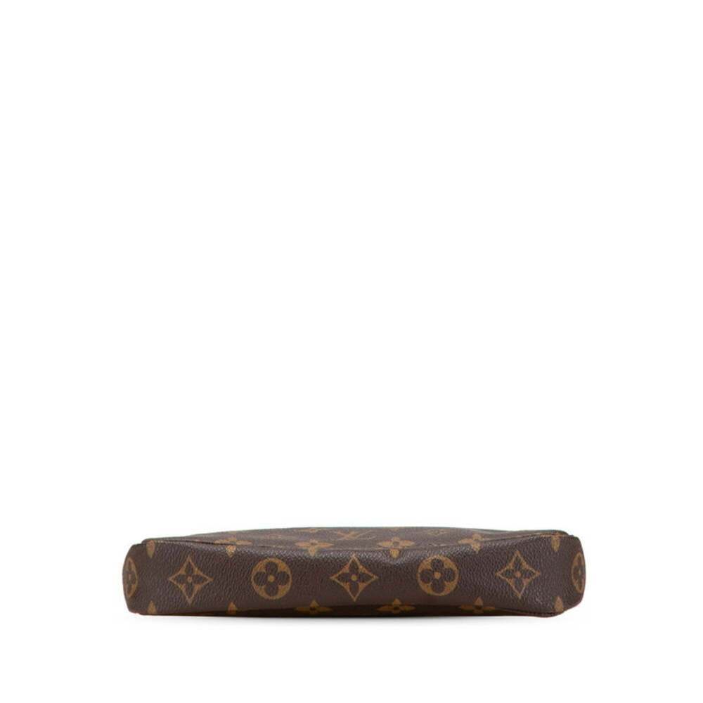 LOUIS VUITTON Brown Monogram Leather Pochette Mini Bag - Picture 3 of 12